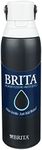 Brita Insulated Stainless Steel Filtering Water Bottle with Straw, BPA-Free Water bottle for Sports, Travel or Hiking, Great for gifting, Easy-carry loop, Leak-proof lid, 20 Oz, Carbon