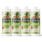 HydraGrow A & B Hydroponic Nutrients - Grow Big Vegetables & Boost Vegetative Growth in All Plants, 2 Part Grow Base Liquid Plant Food for Indoor & Outdoor Gardens 2L / 64oz Set NPK 3-0-2 & 1-2-3