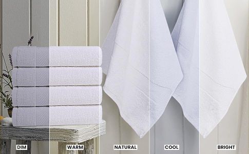 Utopia Towels 6-Pack Bath Towels – White Cotton, Soft & Absorbent