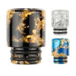 ATST 3 Pack Metallic Flake Finish 510 Drip Tip eCig Mouthpiece Short/Medium Plastic