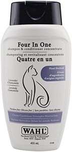 Wahl Canada 4 in 1 Cat Kitten Concentrate Shampoo and Conditioner, Plant Derived, Paraben Free, 455ml, Model 58347