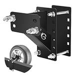 Spare Tire Carrier,GADFISH Spare Tire Mount Boat Trailer Carrier Bracket,Heavy Duty Lock Holder,Fits 4 & 5 & 6 Lugs Trailer Wheels on 4", 4.5'', 4.75'', 5'' and 5.5'' Bolt Patterns,Holds up to 150 Lbs