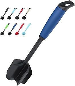 Ourokhome Upgrade Meat Chopper and Potato Masher, Heat Resistant Ground Meat Smasher for Hamburger Meat, 5 Curved Blades Ground Beef Smasher, Nylon Non Stick Mixer, Stirrer and Kitchen Gadgets, Navy.