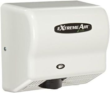 American Dryer ExtremeAir GXT9 ABS Cover High-Speed Automatic Hand Dryer, 10-12 Second Dries, 100-240V, 1,500W Maximum Power, 50/60Hz, White