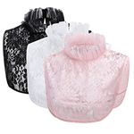 SUZALA Womens Dickey Collar Detachable Collars for Blouse (Lace A B+W+P)