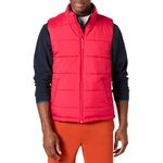 Amazon Essentials Men's Midweight Puffer Vest, Red, Large