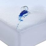 Caroline Shatuik Waterproof Mattress Protector Double Moisture Wicking Anti Allergy Mattress Protector Double Bed Mattress Covers Topper(137 x 190 +30cm)