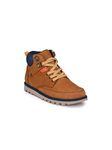 Tuskey Genuine Leather Comfortable Breathable Antiskid & Antislip Casual Boots for Boys (5037Tan4)