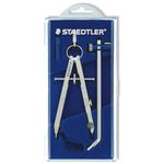 STAEDTLER 551 02 Mars Comfort Precision Compass Set with Lead Part, Extension Bar, Universal Adapter And Spares Box