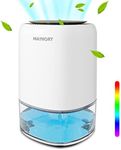 MAYHORY 1400ML Electric Dehumidifier, Dehumidifier for Home with Timer, Ultra Quiet & Auto Shut off 7 Colorful LED, Portable Mini Dehumidifiers for Bedroom Bathroom Closet RV Camper House Baby Nursery