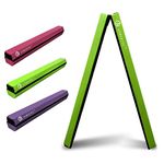 JC-ATHLETICS 8FT Balance Beam Folding Floor Gymnastic Equipment for Kids Toddler Girls Adults Training Practice at Home,Wood Core with Foam Top and Side Covered with Non-Slip PVC