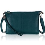 befen Small Crossbody Bags for Women, Genuine Leather Cross Body Bag Cell Phone Purse and Handbags Ladies Wristlet Clutch Wallet Envelope Shoulder Bag with Adjustable Strap