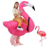 JASHKE Flamingo Costume Inflatable Costume Flamingo Inflatable Costume Pink Costume for Adult