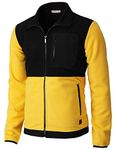 H2H Mens Casual Slim Fit Zip up Hoodie Jacket Fleece Lightweight Thermal Hoodie Yellow US S/Asia M (CMOJA133)