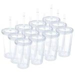 12 Pack Clear Insulated Tumblers, P