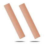 KINHARD 2 Pcs 105mm x 20mm x 3mm Metal Copper Bars T2 Red Copper, Flat Copper Bar Can be Used for Processing, Crafting, Hobby