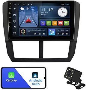 Android 10 Double Din Car Stereo for Subaru Forester 2008-2012 Impreza 2008-2011 with 9 Inch Touch Screen Built-in Wireless Carplay Radio/Android Auto/GPS/Bluetooth/FM/Aux-in/Steering Wheel Control