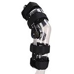 Hinged Knee Brace, Adjustable Post Op Knee Brace Knee Immobilizer, Medical Knee Support for MCL ACL PCL Ligament, Knee Brace for Arthritis Pain and Support, Button Locking