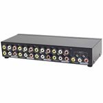 Panlong 8-Way AV Switch RCA Switcher 8 In 1 Out Composite Video L/R Audio Selector Box for DVD STB Game Consoles