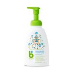 Babyganics Fragrance-Free Baby Dish Soap, Foaming, Non-Allergenic Baby Bottle Soap, 473 ml, Packaging May Vary