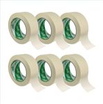 DEVEK Masking Tape, 1.88 inches x 55 yards, Set of 6, for Painting, Crafting, DIY Projects, Clean Lines, Easy Removal, No Residue