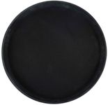 Winco TFG-14K Round Fiberglass Tray with Non-Slip Surface, 14-Inch, Black