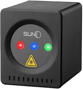 SUNY Mini Portable Cordless Laser Lights Rechargeable RGB Stars Patterns GOBO Projector Sound Activated Music DJ Party Lights for Outdoor Travel Camping Disco Live Show Home Dance