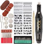 Toolly 108 Pcs Engraving Tool Kit, Multi-Functional Electric Corded Micro Engraver Etching Pen DIY Rotary Tool for Jewelry Glass Wood Metal Ceramic Plastic