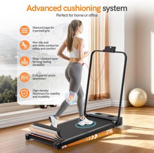 Dskeuzeew Walking Pad Treadmill – 7% Incline Compact Fitness Machine