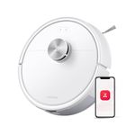 roborock Q7 M5 Robot Vacuum Cleaner With Mop,10,000Pa HyperForce Suction, Dual Anti-Tangle Brushes, PreciSense LiDAR Navigation, APP-Controlled Mopping, Robotic Vacuum ideal for Pet Hair, White