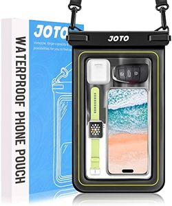 JOTO IP68 Large Waterproof Floating Phone Pouch, Big Float Dry Bag Cellphone Holder Case for iPhone 15 14 13 12 11 Pro Max Galaxy S23 Ultra S22 S21 Waterproof Wallet for Cash Card Watch -Black