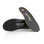 VKTRY Performance Insoles - Gold VKs for Cleated Sports - Carbon Fibre Shock Absorbing Shoe Insoles - Football, Baseball/Softball, Lacrosse, Cycling, US: Men 13-13.5, Women 15-15.5, Weight: > 100 Kg