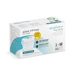 Aqua Optima EPS319 Optima, Evolve+ 3 Pack (3 Months Supply) Water Filter Cartridge Compatible with Brita, Maxtra+ & PerfectFit, White