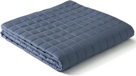YnM King Size Cooling Weighted Blanket for Adults (88x104 Inches, 50 Pounds, Blue Grey), Perfect for Hot Sleepers with Cooling Rayon/Glass Beads, Heavy Bed Blanket for Couple on Queen or King Bed