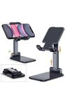 XK-9 Cell Phone Stand, Angle Height Adjustable for Desk, Foldable Cell Phone Holder, Cradle, Dock, Tablet Stand, Case Friendly Compatible with Phone/iPad/Kindle/Tablet