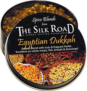 Egyptian Dukkah Spice Blend from The Silk Road Restaurant & Market (2oz), No Salt | All Natural Dukkah Seasoning | Vegan | Gluten Free Ingredients | NON-GMO | No Preservatives