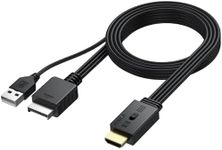 AUTOUTLET PS2 to HDMI Converter, Retro Gaming Adapter with 1080P Output, Supports 4:3 & 16:9 Aspect Ratios for PS2/PS1/SNES Consoles