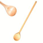 24" Extra Long Wooden Spoon - Heavy Duty Cajun Cooking Stock Pot Spoon for Stirring and Mixing, Home Brewing Stock Pots Cajun Crawfish, Seafood and Crab Pot Boil Accessories