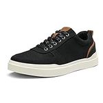 Bruno Marc Men's Fashion Sneakers Casual Comfort Canvas Skate Shoes,Size 9,Black,SBFS225M