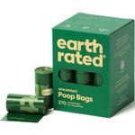 Earth Rated Dog Poo Bags, Guaranteed Leak Proof and Extra Thick Waste Bag Refill Rolls For Dogs, Fragrance-Free, 270 Count