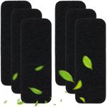 KEEPOW Ceiling Fan Filters for Blades, Ceiling Fan Air Purifier Pads with Activated Charcoal Ceiling Fan Air Filter for Common Household Contaminants, 6 Pack