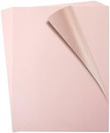 Paper Junkie 48 Sheets Pink Metallic Shimmer Cardstock Paper for Crafts, Double-Sided for DIY Cards, Weddings, Scrapbooking, 250gsm (8.5 x 11 In)