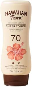 Hawaiian Tropic Sheer Touch Ultra Radiance Lotion Sunscreen SPF 70, 8oz | Hawaiian Tropic Sunscreen SPF 70, Sunblock, Broad Spectrum Sunscreen, Oxybenzone Free Sunscreen, Body Sunscreen, 8oz