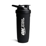 Optimum Nutrition Reforce Steel Smartshake, Durable Food-Grade Stainless Steel Protein Shaker Bottle, BPA Free Bottle with Leak-Proof Flip-to-Cap, Easy to Carry Smart Shaker for Protein Shakes, 900 ml