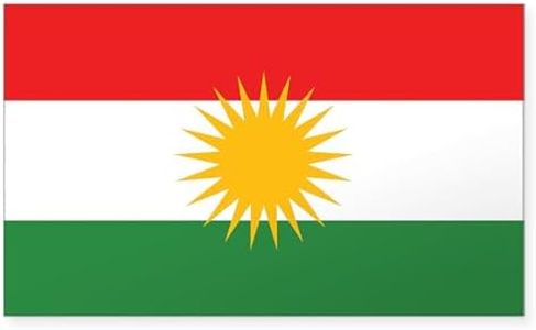CafePress Kurdistan Flag Rectangle Sticker Rectangle Bumper Sticker Car Decal