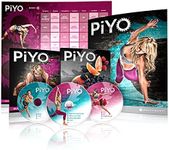 Chalene Johnson's PiYo Base Kit, DVD Workout with Exercise Videos + Fitness Tools and Nutrition Guide, Home Gym Bodyweight Workouts Program, Meals Plans and Tape Measure Included, 3 DVDs