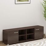 DeckUp Uniti Engineered Wood TV Stand and Home Entertainment Unit (Wenge, Matte Finish)