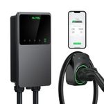 Autel MaxiCharger Home Electric Vehicle (EV) Charger, up to 40 Amp, 240V, Level 2 WiFi and Bluetooth Enabled EVSE, NEMA 14-50 Plug, Indoor/Outdoor, 25-Foot Cable with Separate Holster, Dark Gray