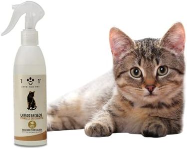Champú Seco Natural y Vegetal para Gatos - No Requiere Agua ni Enjuague - para una Limpieza en Seco Eficaz, Línea 101, 250ml