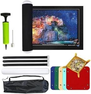 Yuragim Puzzlematte Puzzle 3000 Teile, Puzzleunterlage Puzzlematte Puzzlerolle, Puzzle Roll Storage Mat Tragbare Puzzles Mat Aufbewahrungrolle Teppich Filz Puzzle Matte Jigsaw Mat Puzzle Speicher